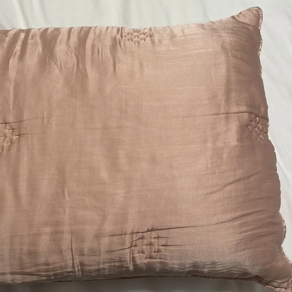 West Elm Baby Pink TENCEL Standard Shams Set